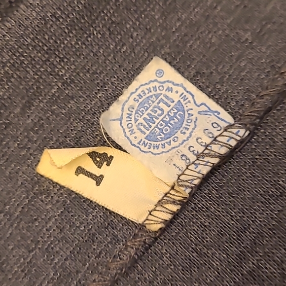 EUC 1950s/60s Cabot Vintage 100% Pure Virgin Wool Belted Dress Set - Picture 17 of 17